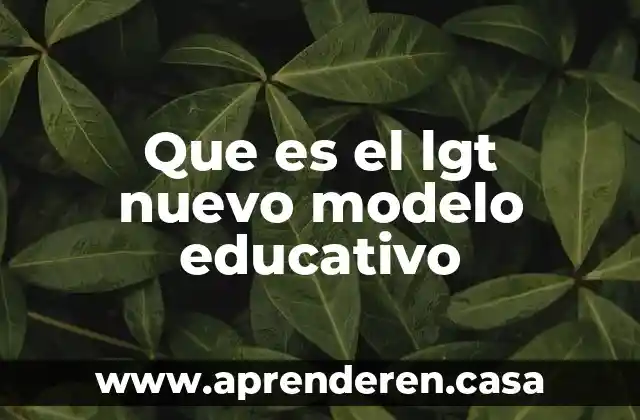 Que es lo nuevo del museo de irapuato resumen 4 Que es el lgt nuevo modelo educativo
