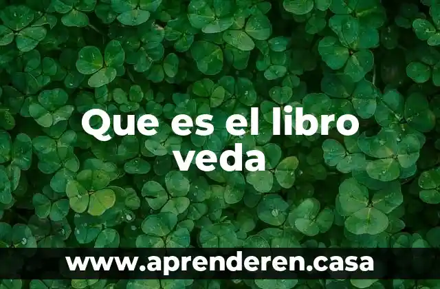 Que es el libro veda