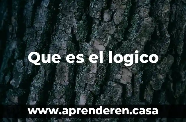 Que es el logico