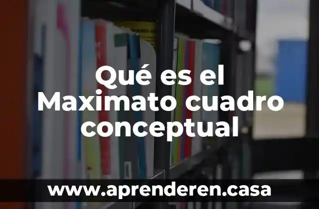 Qué es el Maximato cuadro conceptual