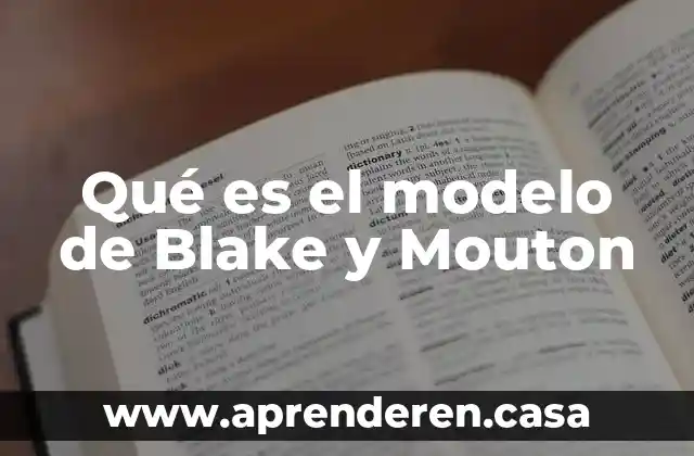 Que es el modelo atomistas 3 Qué es el modelo de Blake y Mouton