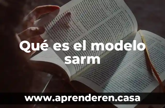 Qué es el modelo sarm