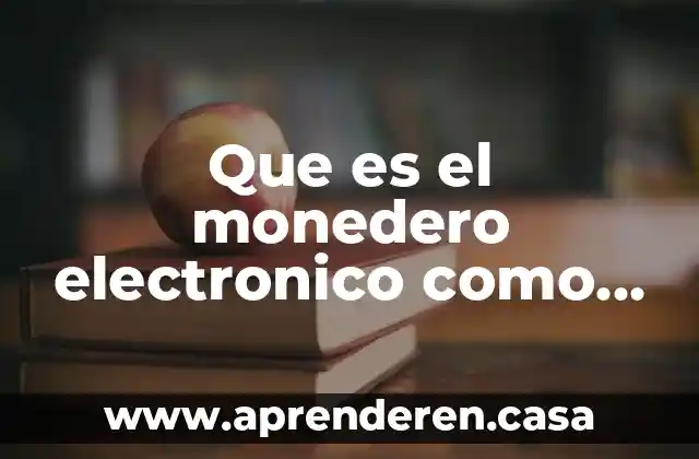 Que es el monedero electronico como forma de pago
