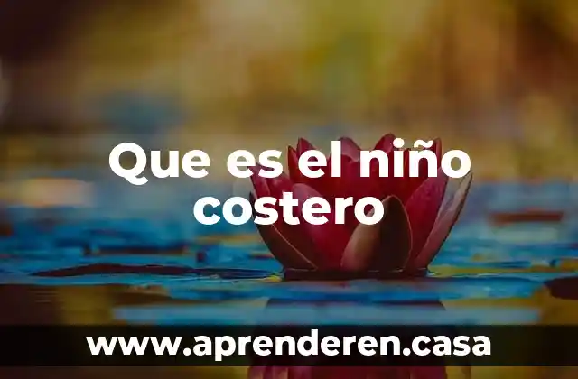 Que es el niño holandes geo tormenta 5 Que es el niño costero