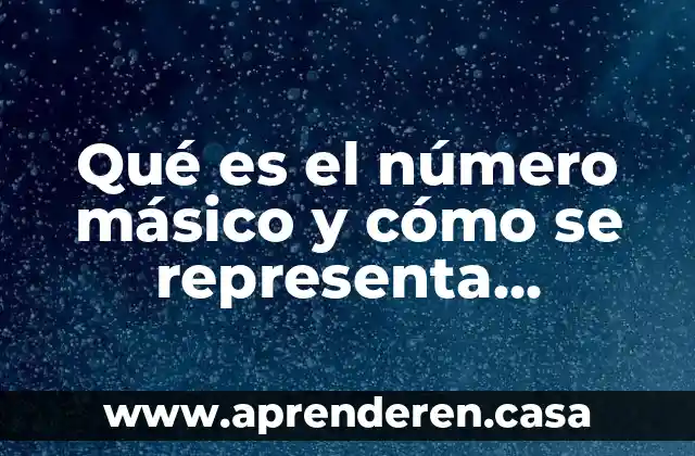 Qué es el número másico y cómo se representa química