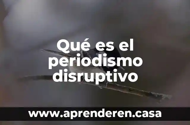 Qué es un corresponsal en periodismo 3 Qué es el periodismo disruptivo