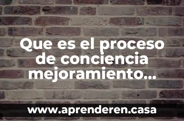 Que es el proceso racional de la toma de decisiones 6 Que es el proceso de conciencia mejoramiento mantenimiento