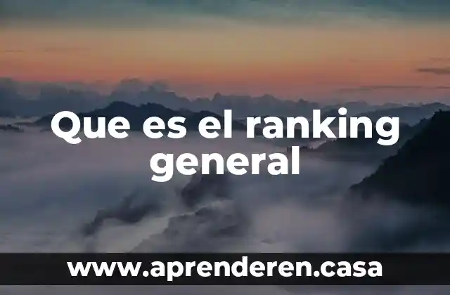 Qué es caja en un balance general 5 Que es el ranking general