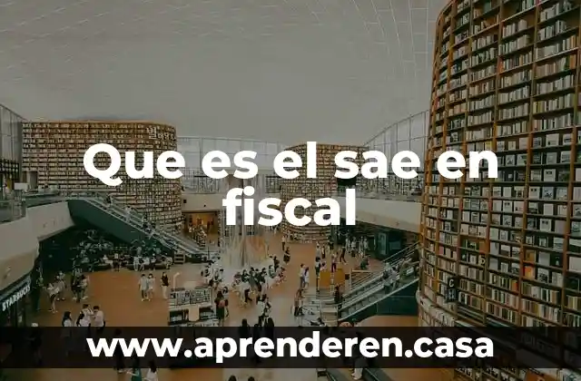 Qué es un PAC fiscal 6 Que es el sae en fiscal