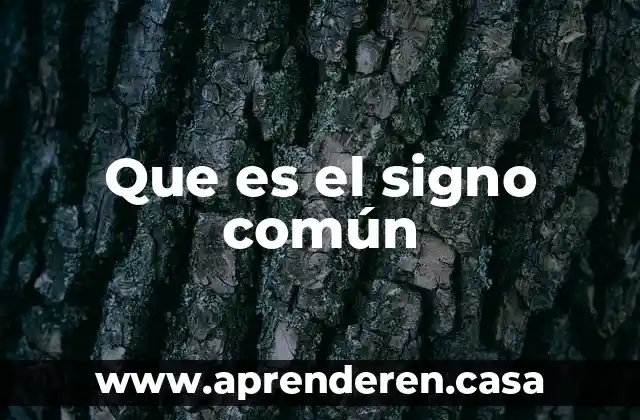 Que es el signo linguistico articulado 3 Que es el signo común