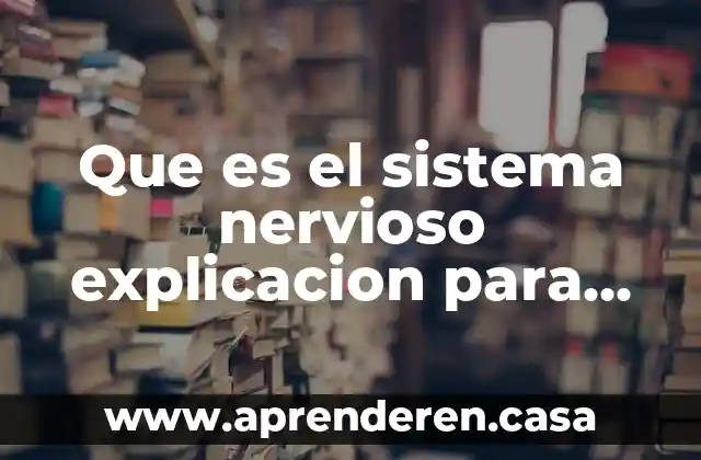 Que es una m onografia explicacion para niños 3 Que es el sistema nervioso explicacion para niños
