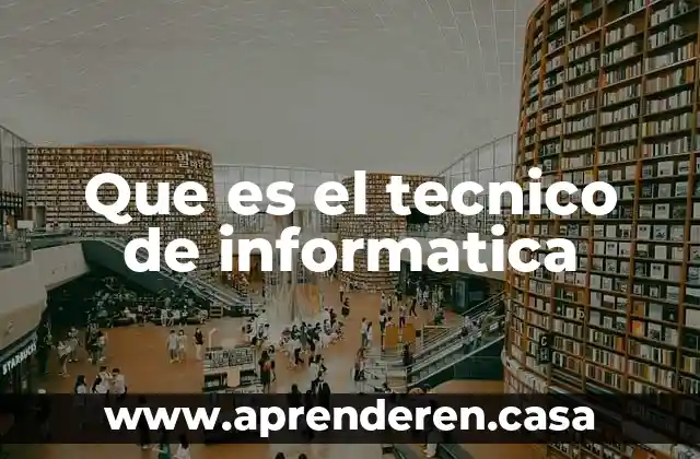 Que es dfd en informatica 8 Que es el tecnico de informatica