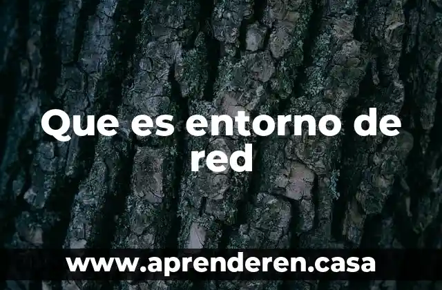 Que es un ambiente o entorno virtual de aprendizaje 8 Que es entorno de red