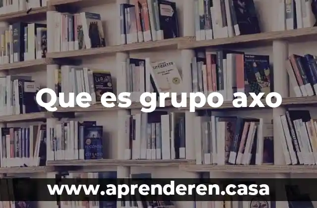 Que es grupo axo