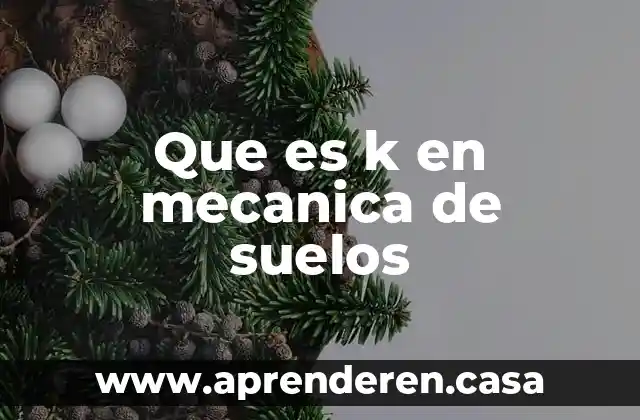 Qué es una chicharra mecánica 7 Que es k en mecanica de suelos