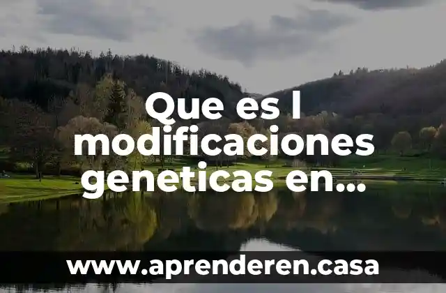 Que es l modificaciones geneticas en humanos