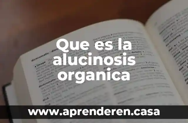 Qué es el éter en química orgánica 3 Que es la alucinosis organica