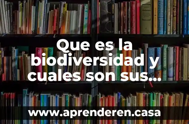 Que es la biodiversidad y cuales son sus caracteristicas