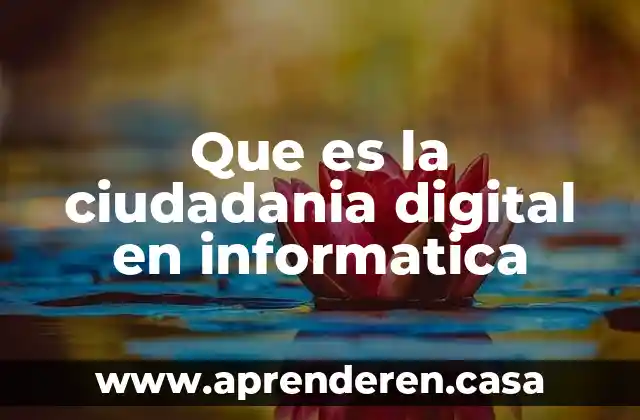 Que es ser una ciudadania conciente 6 Que es la ciudadania digital en informatica