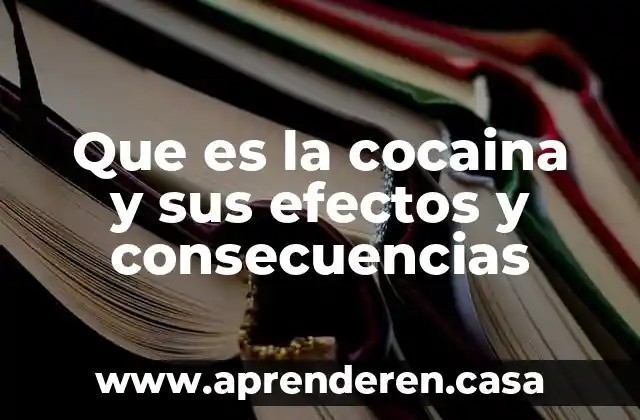 Que es la cocaina en ingles 5 Que es la cocaina y sus efectos y consecuencias