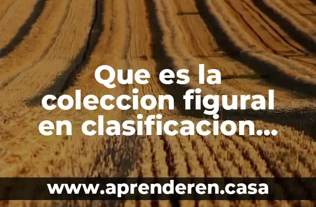 Que es la coleccion figural en clasificacion nociones logico