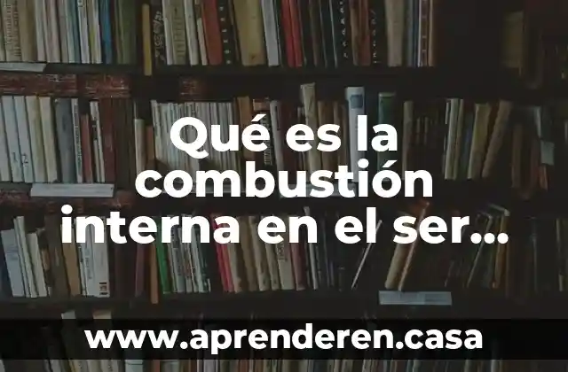 Qué es la combustión interna en el ser humano