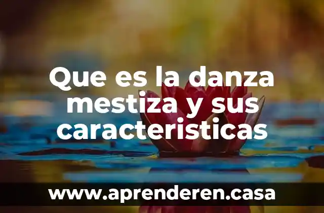 Que es la danza mestiza y sus caracteristicas