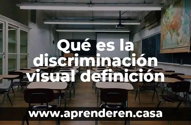 Qué es la discriminación visual definición