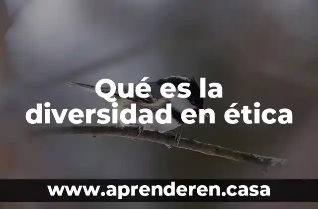 Qué es la diversidad en ética