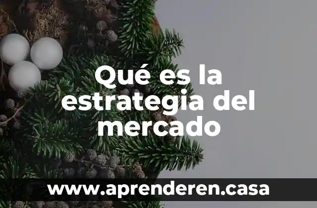 Qué es instrumento técnicas métodos y estrategia 7 Qué es la estrategia del mercado