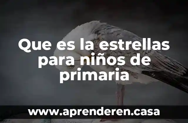 Que es la estrellas para niños de primaria
