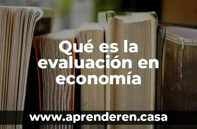 Que es economia en el ambito empresarial 3 Qué es la evaluación en economía