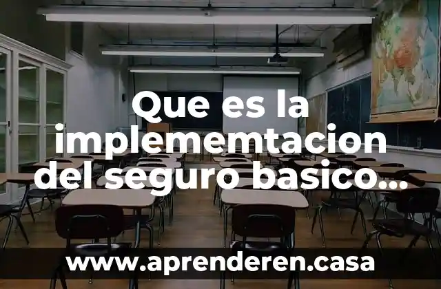 Que es la implememtacion del seguro basico universal