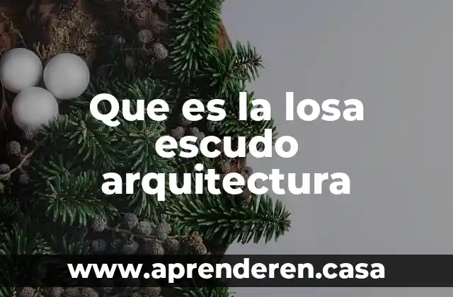 Que es la losa escudo arquitectura