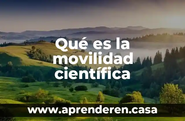 Que es estratificacion y movilidad social 6 Qué es la movilidad científica