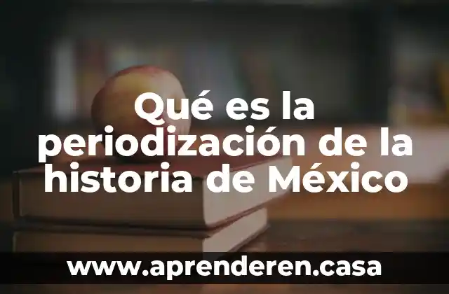 Qué es la periodización de la historia de México