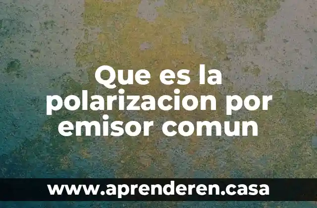 Qué es estilo oral coloquial o común 5 Que es la polarizacion por emisor comun