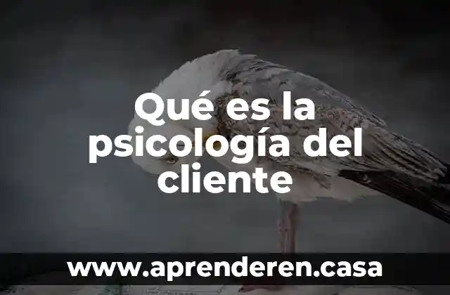 Qué es la psicología del cliente