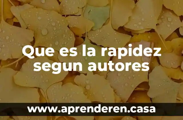 Qué es la comunicación autores 4 Que es la rapidez segun autores