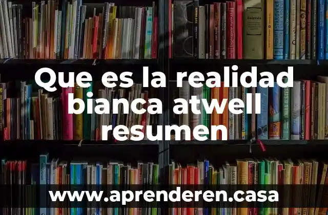 Resumen de que es un OSPF 6 Que es la realidad bianca atwell resumen