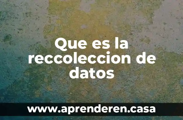 Que es cifrado de datos en informatica 4 Que es la reccoleccion de datos