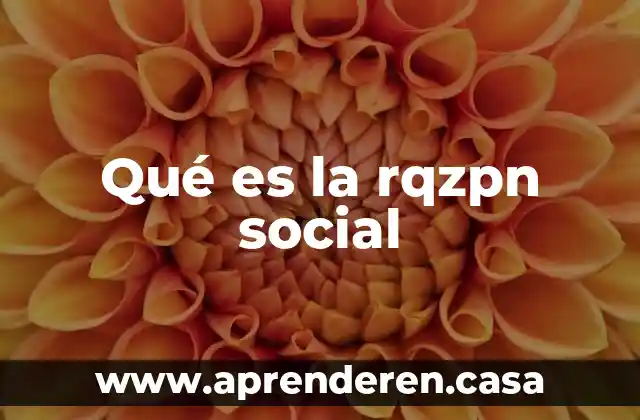 Qué es la rqzpn social