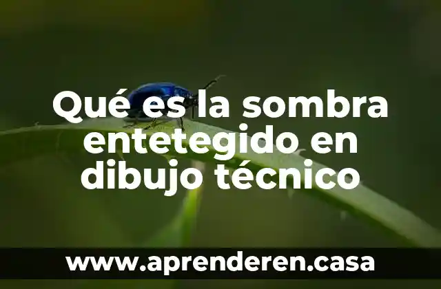 Qué es la sombra entetegido en dibujo técnico