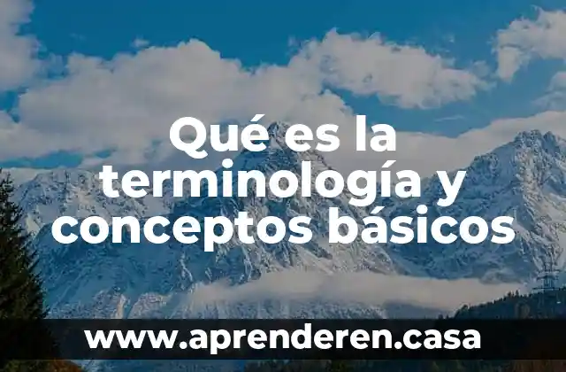Que es amniorvexis en terminologia medica 3 Qué es la terminología y conceptos básicos