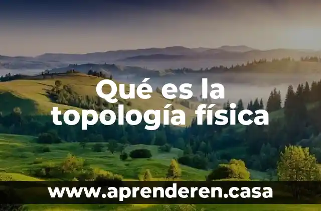 Qué es la topología física
