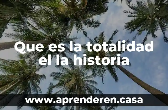 Que es una historia versátil 7 Que es la totalidad el la historia