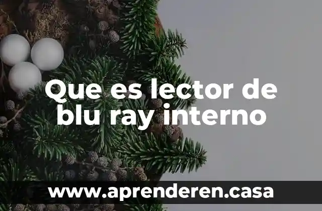 Que es lector de blu ray interno