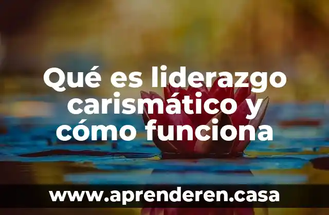 Qué es liderazgo carismático y cómo funciona