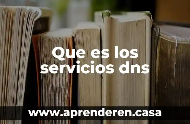 Que es los servicios dns