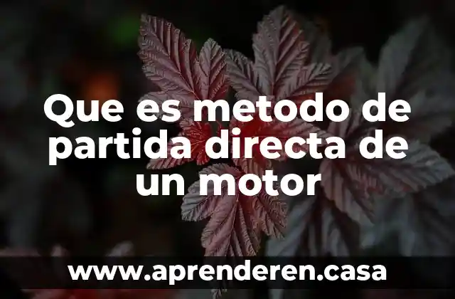 Método modular simultáneo que es 3 Que es metodo de partida directa de un motor